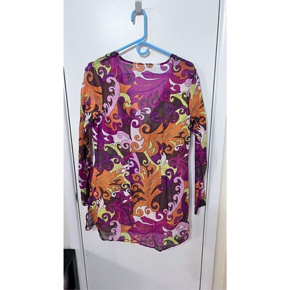 ATHLETA TEAR AWAY B4 U PLAY COVER UP BLOUSE DRESS SZ XS - Picture 6 of 11